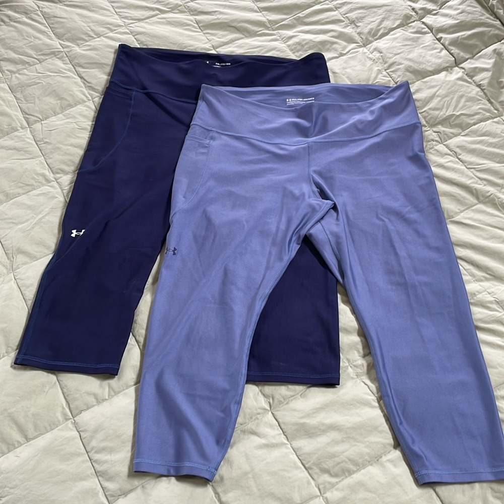 Under Armour Heatgear crop leggings -set of 2